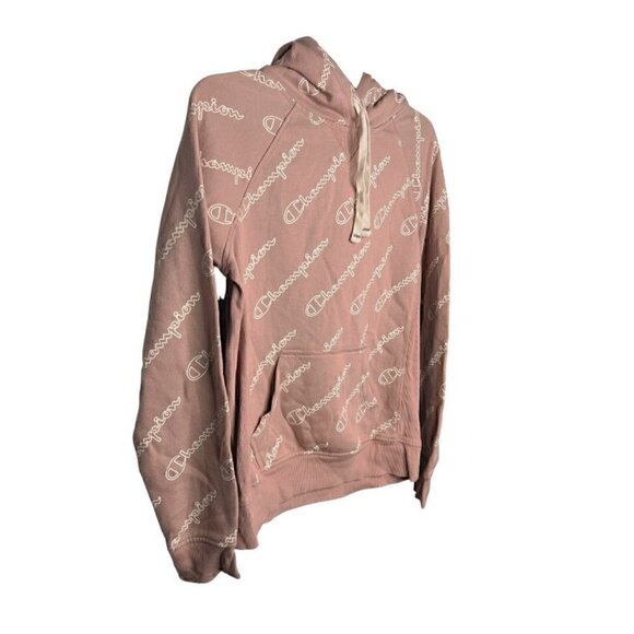 Champion Pink Drawstring Pullover Sweatshirt Hoodie w Pockets (Womens S) - Picture 7 of 10